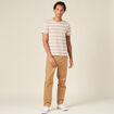 T-shirt manches courtes beige homme