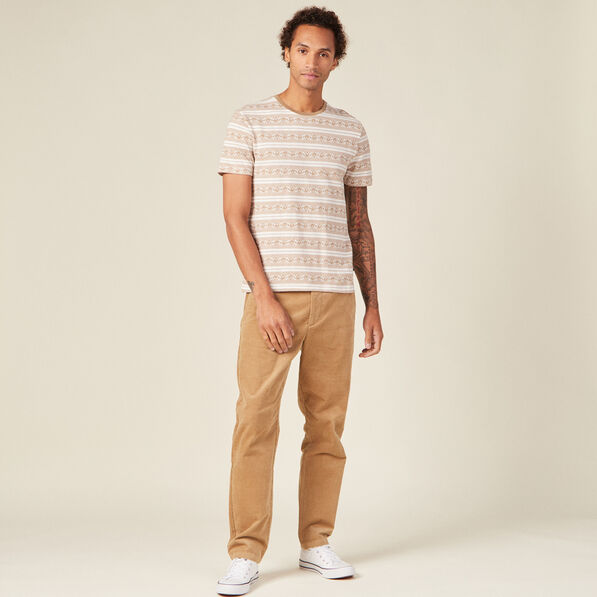 T-shirt manches courtes beige homme