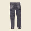 Jeans battle à coulisse denim gris homme