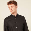 Chemise manches longues noir homme