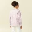 Chemise oversize en coton bleu ciel femme