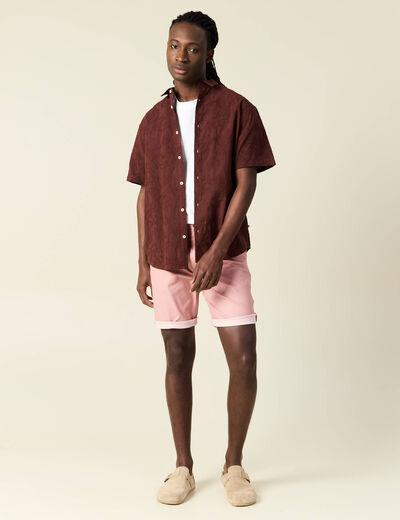 Short rose clair homme