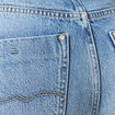 Jeans straight taille haute 7/8&egrave;me bleu femme