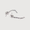 Lot de 2 paires de boucles d'oreilles couleur argent femme