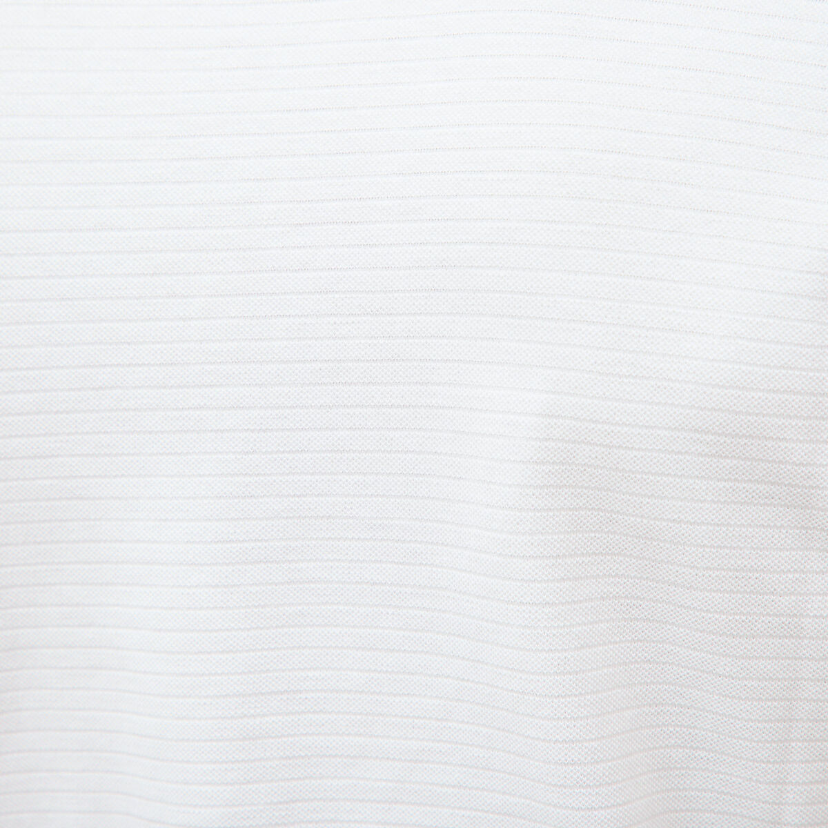 Polo cintr&eacute; en coton manches courtes blanc homme