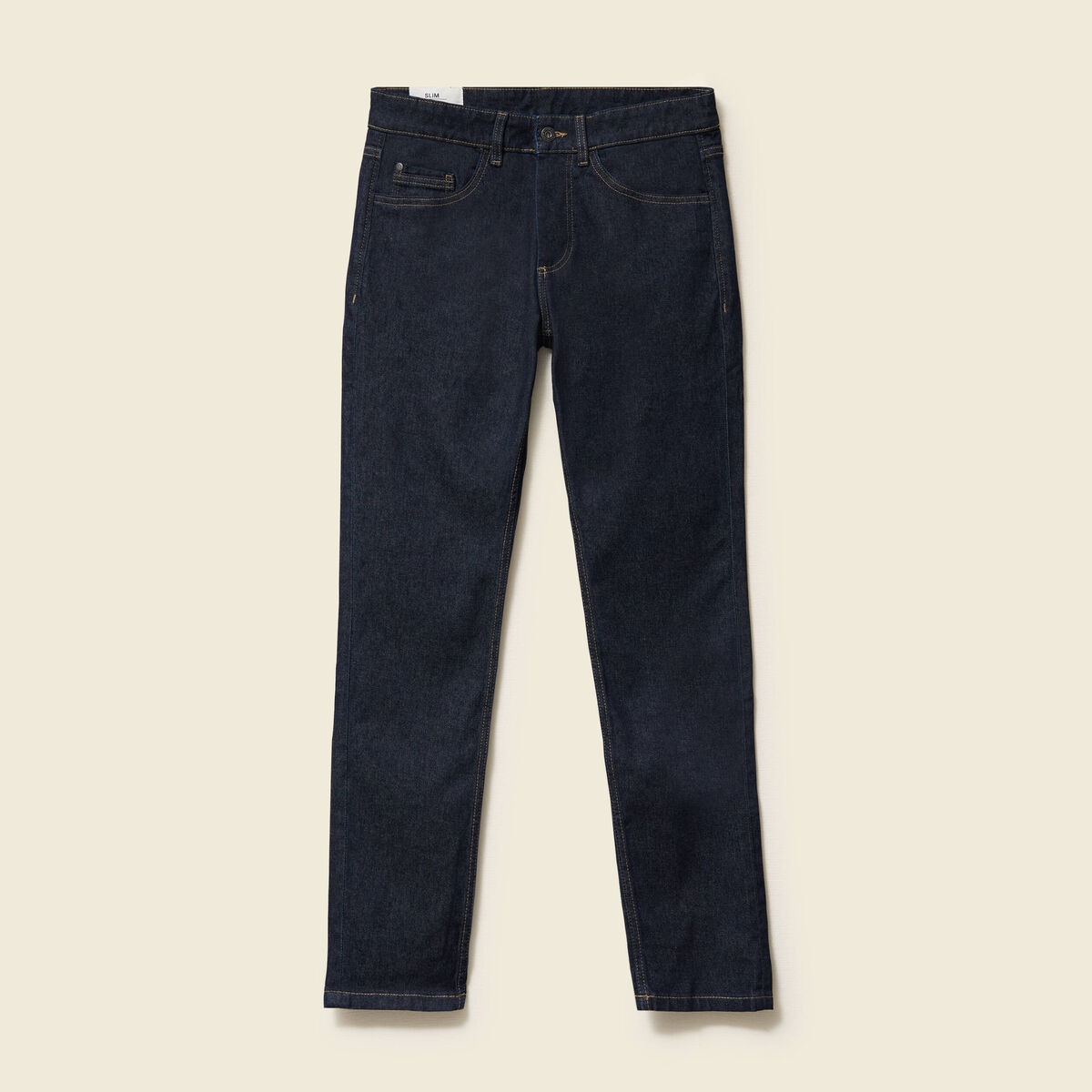 Jeans slim 5 poches longueur 32 denim brut clean homme