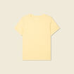 T-shirt manches courtes jaune clair femme