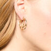 Boucles d'oreilles créoles couleur or femme