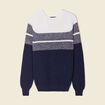 Pull manches longues fabriqué en France ecru homme