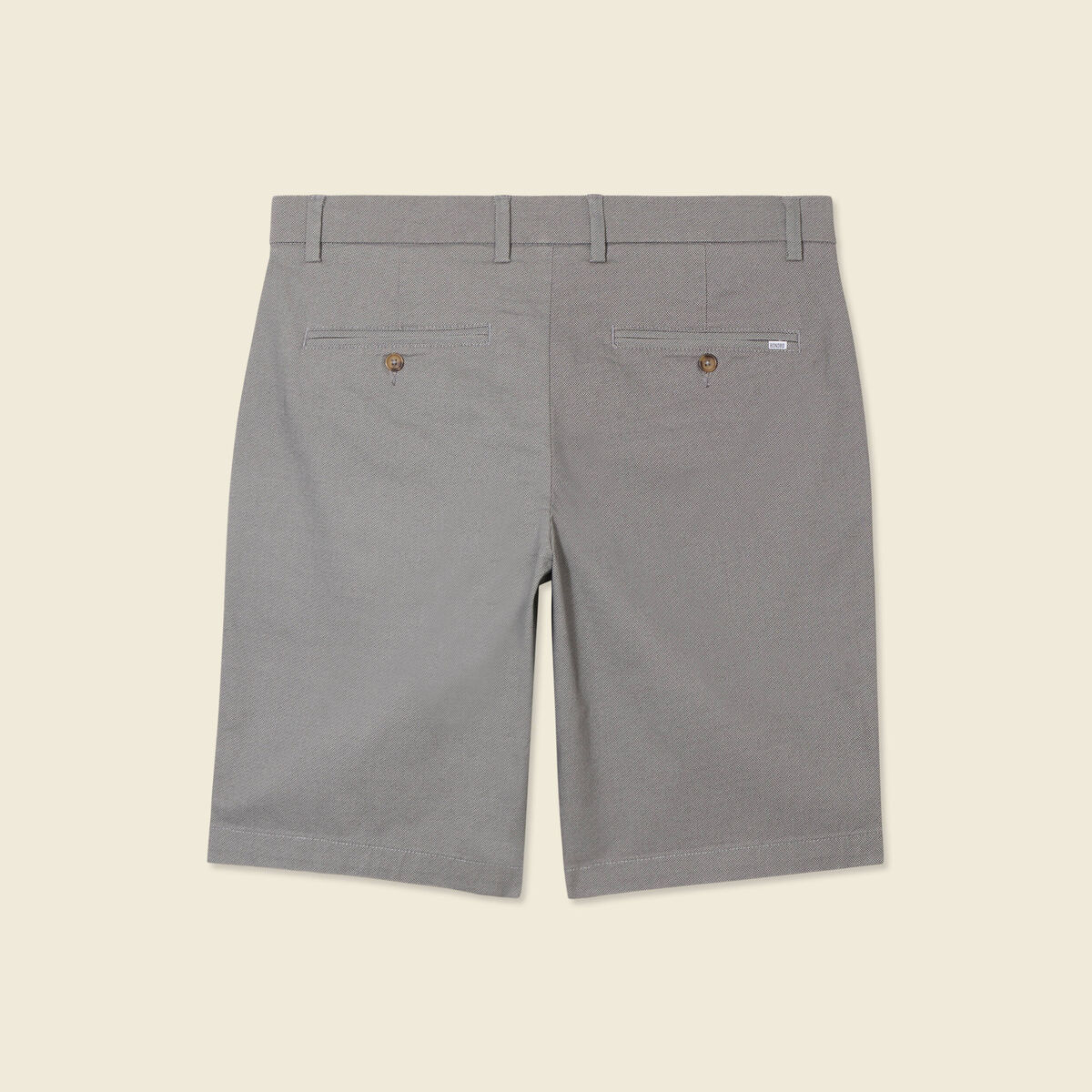 Bermuda droit éco-responsable gris homme