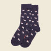 Chaussettes fabriquées en France bleu foncé homme