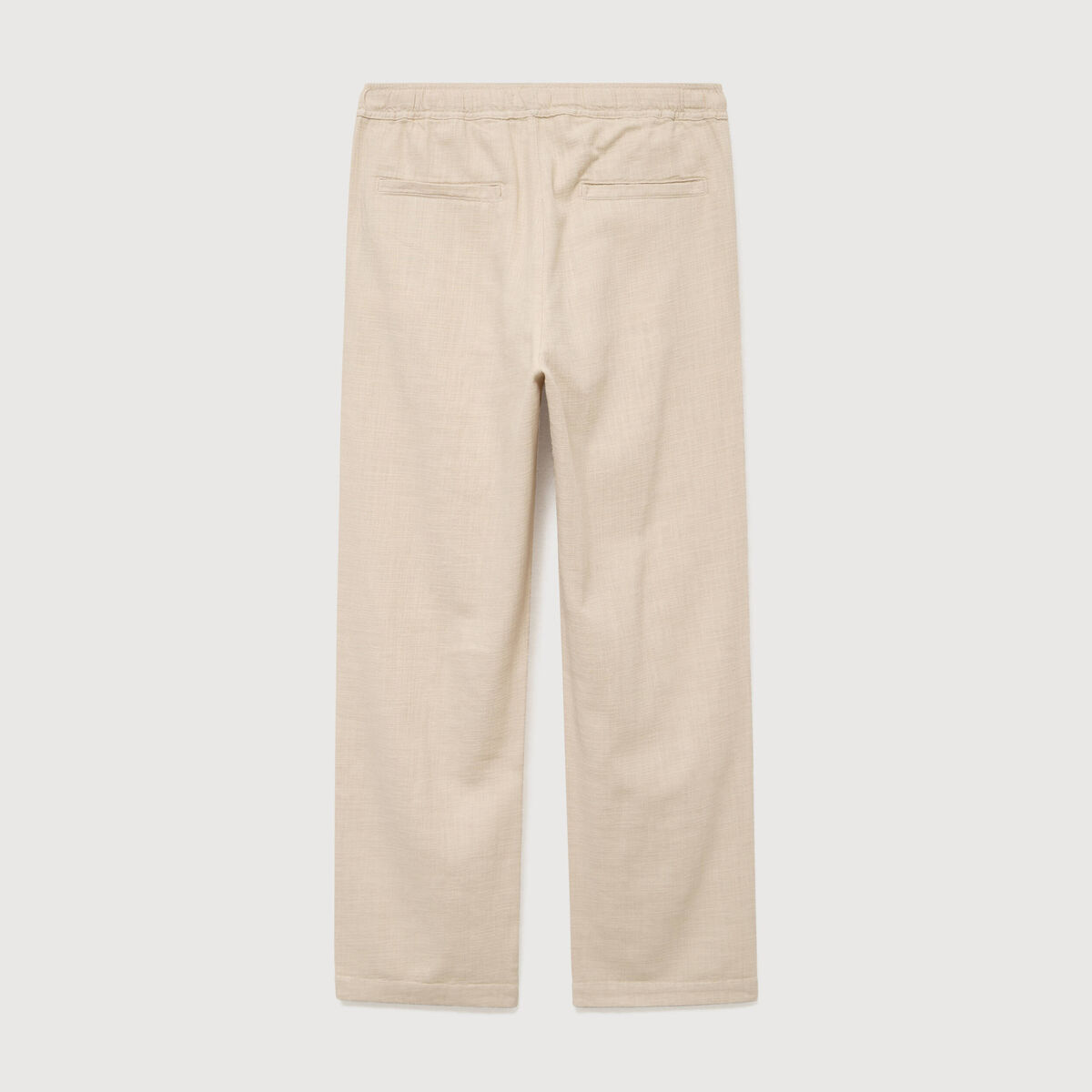 Pantalon straight en coton sable homme