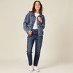 Jeans slim 7/8ème denim brut femme