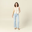Blouse sans manches jaune pastel femme
