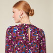 Blouse éco-responsable marron femme