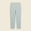 Pantalon cigarette vert olive femme