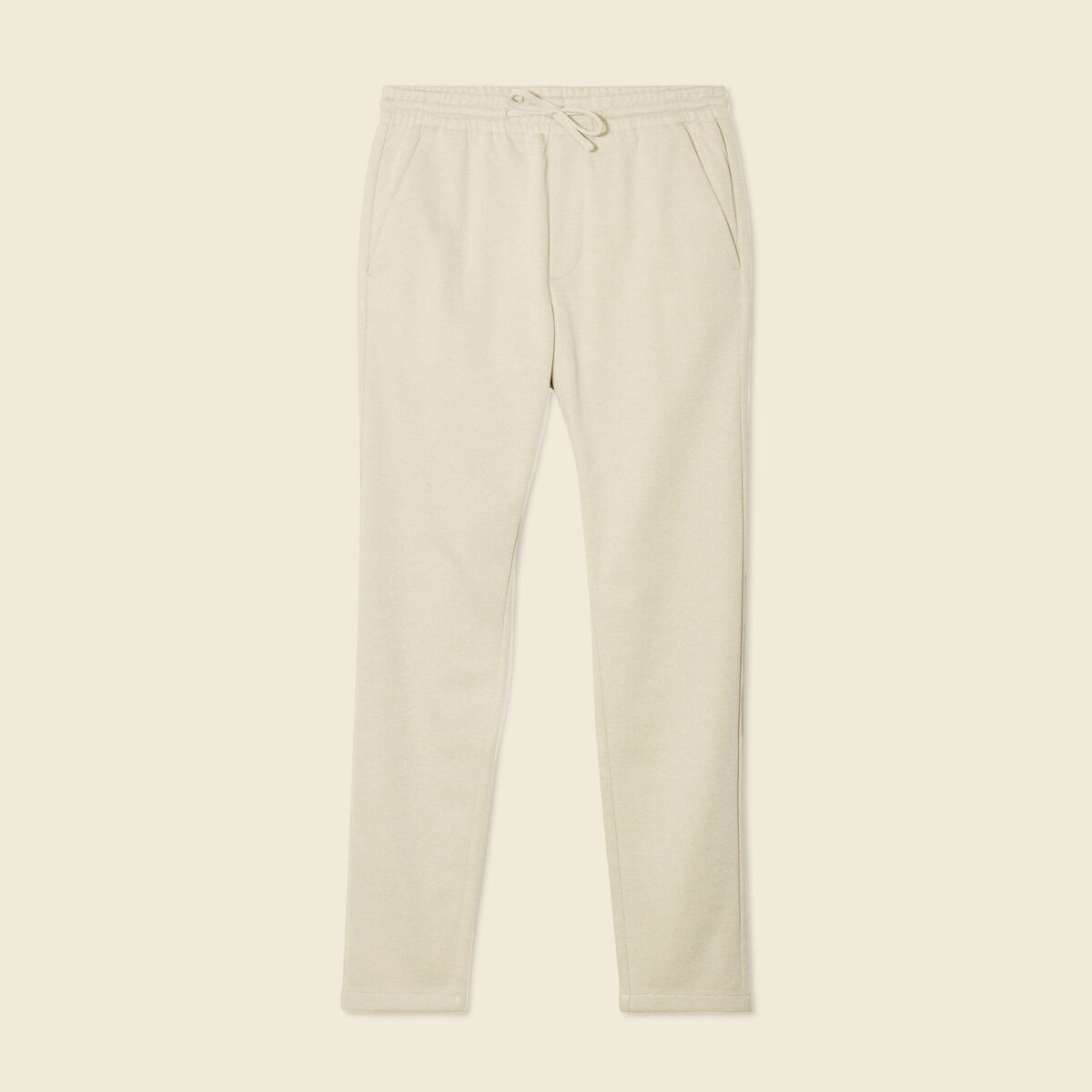 Pantalon jogger élastiqué vert kaki homme