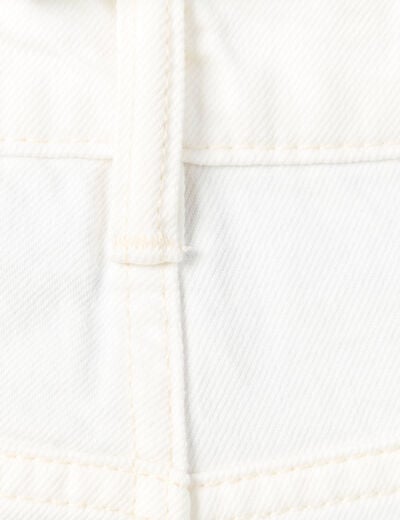 Jeans loose 5 poches denim blanc homme
