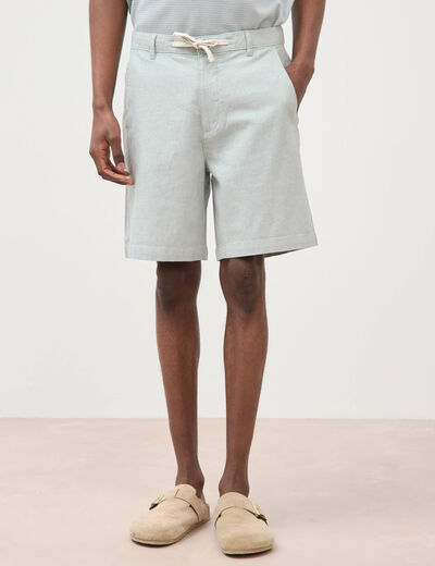 Bermuda vert clair homme