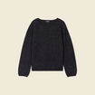 Pull manches longues bleu marine femme