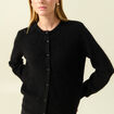 Gilet manches longues noir femme