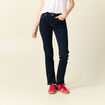 Jeans regular 5 poches denim brut rinse femme