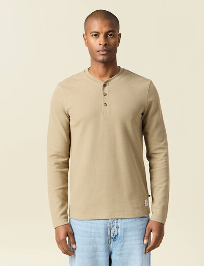 T-shirt manches longues gris homme