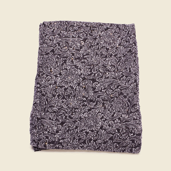 Foulard noir femme