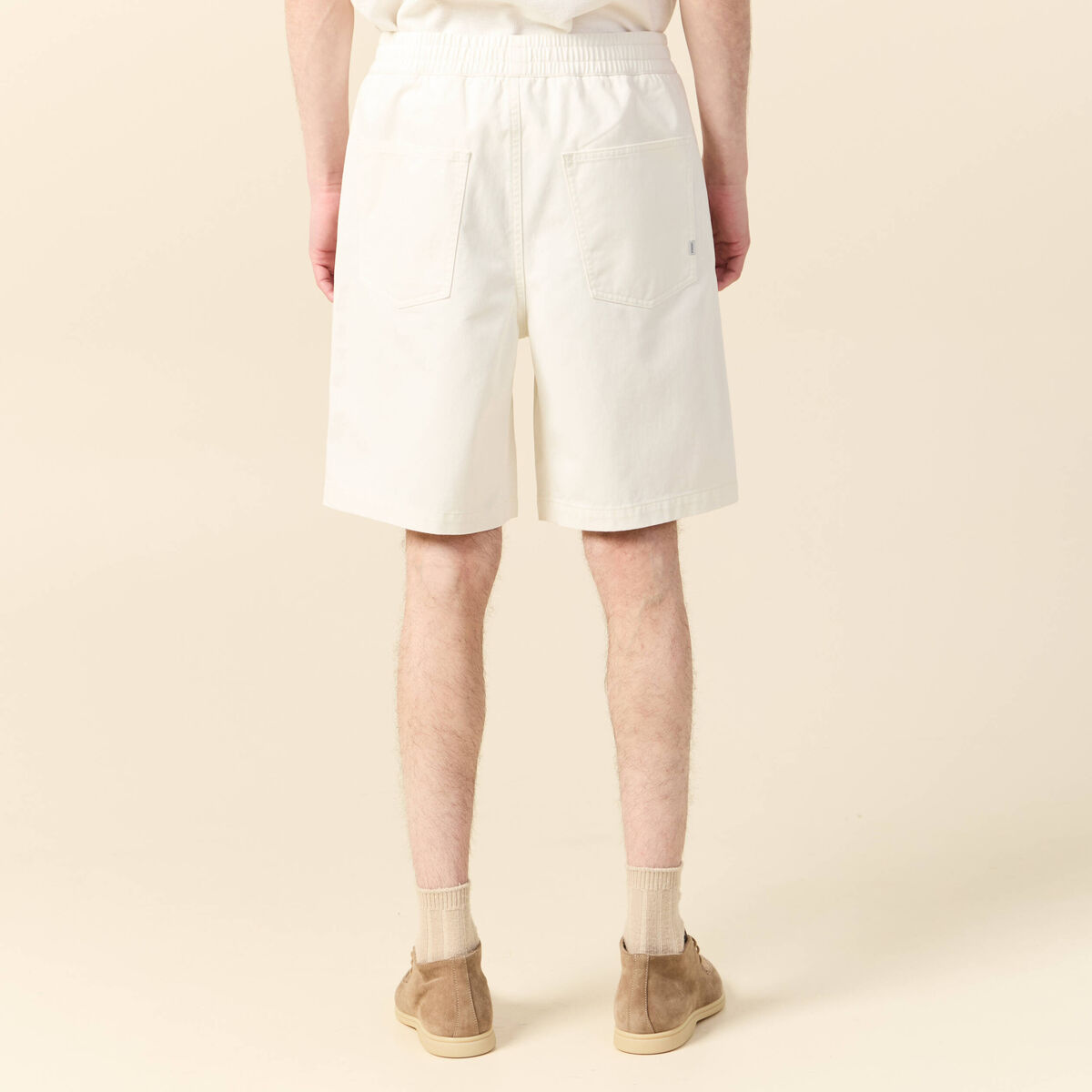 Bermuda droit ecru homme
