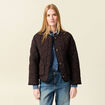 Blouson matelass&eacute; camel femme