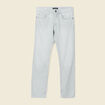 Jeans straight 5 poches denim bleach homme