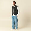 Sweat manches longues col rond ecru homme