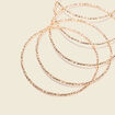 Lot 4 bracelets fins couleur or femme