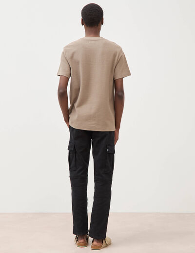 T-shirt manches courtes taupe homme