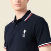 Polo manches courtes bleu marine homme