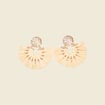 Boucles d'oreilles pendantes sable femme