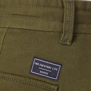 pantalon cargo taille a cordon vert kaki homme Pantalon cargo taille à cordon vert kaki homme