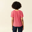 T-shirt manches courtes rouge femme