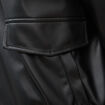 Blouson oversize manches longues noir femme