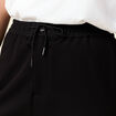 Pantalon large élastiqué noir femme
