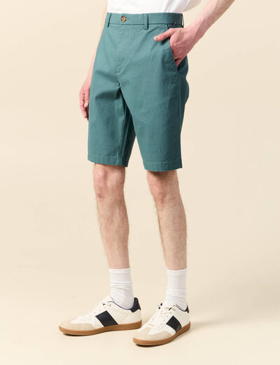 Short vert fonc&eacute; homme