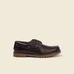 Mocassins &agrave; lacets marron fonc&eacute; homme