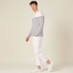 T-shirt manches longues ecru homme