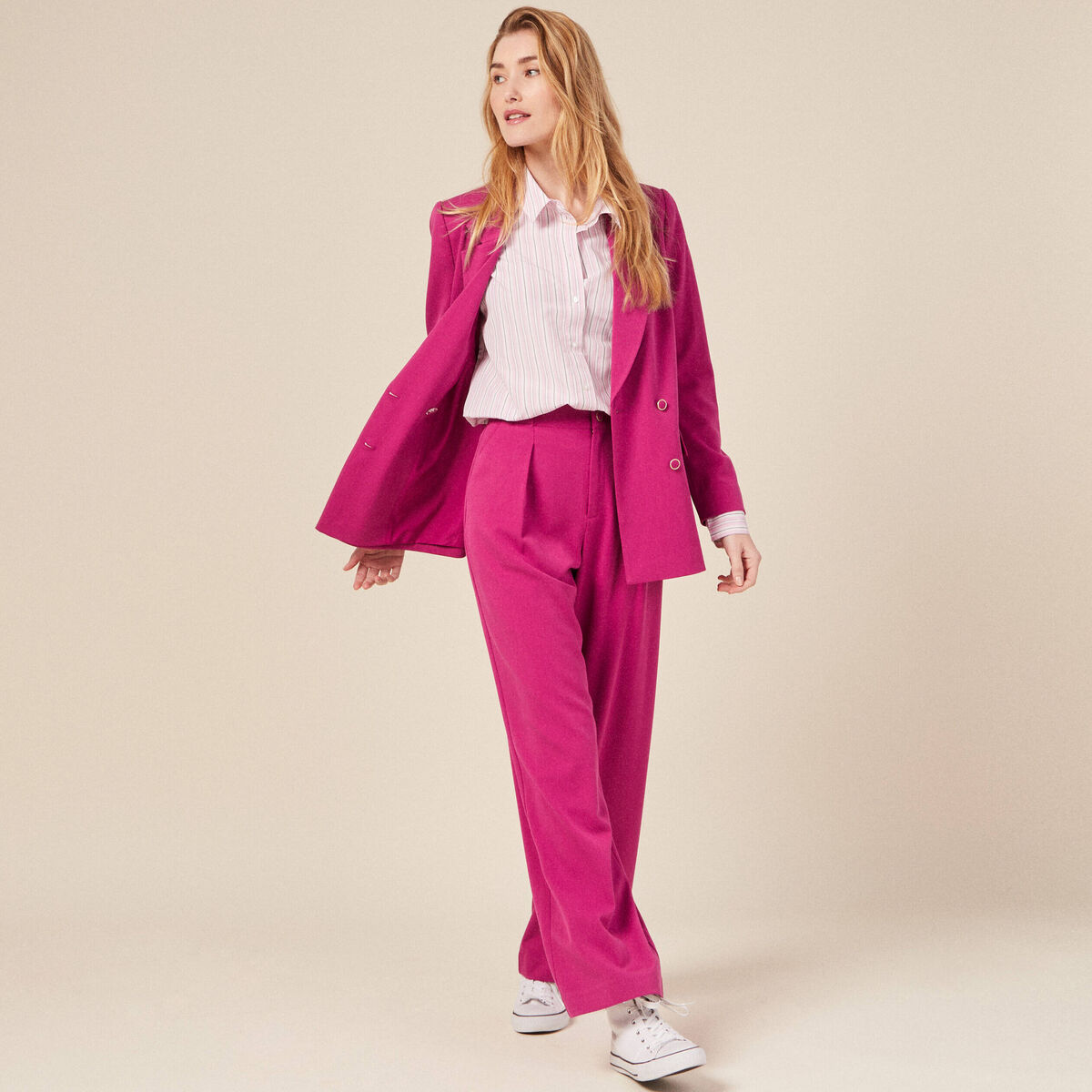 Chemise éco-responsable mauve femme