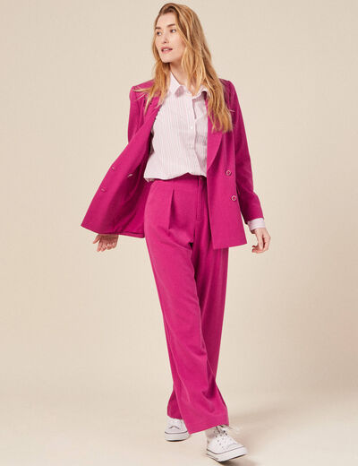 Chemise éco-responsable mauve femme