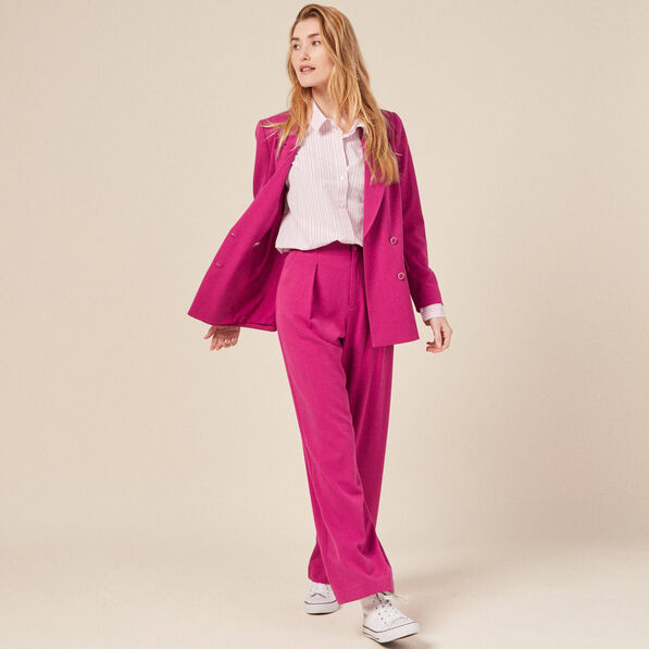 chemise eco responsable mauve femme Chemise éco-responsable mauve femme