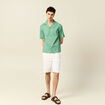 Chemise manches courtes vert homme