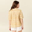 Chemise éco-responsable jaune femme
