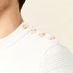 Pull manches longues ecru homme