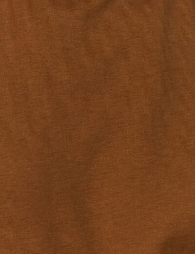 T-shirt éco-responsable marron homme